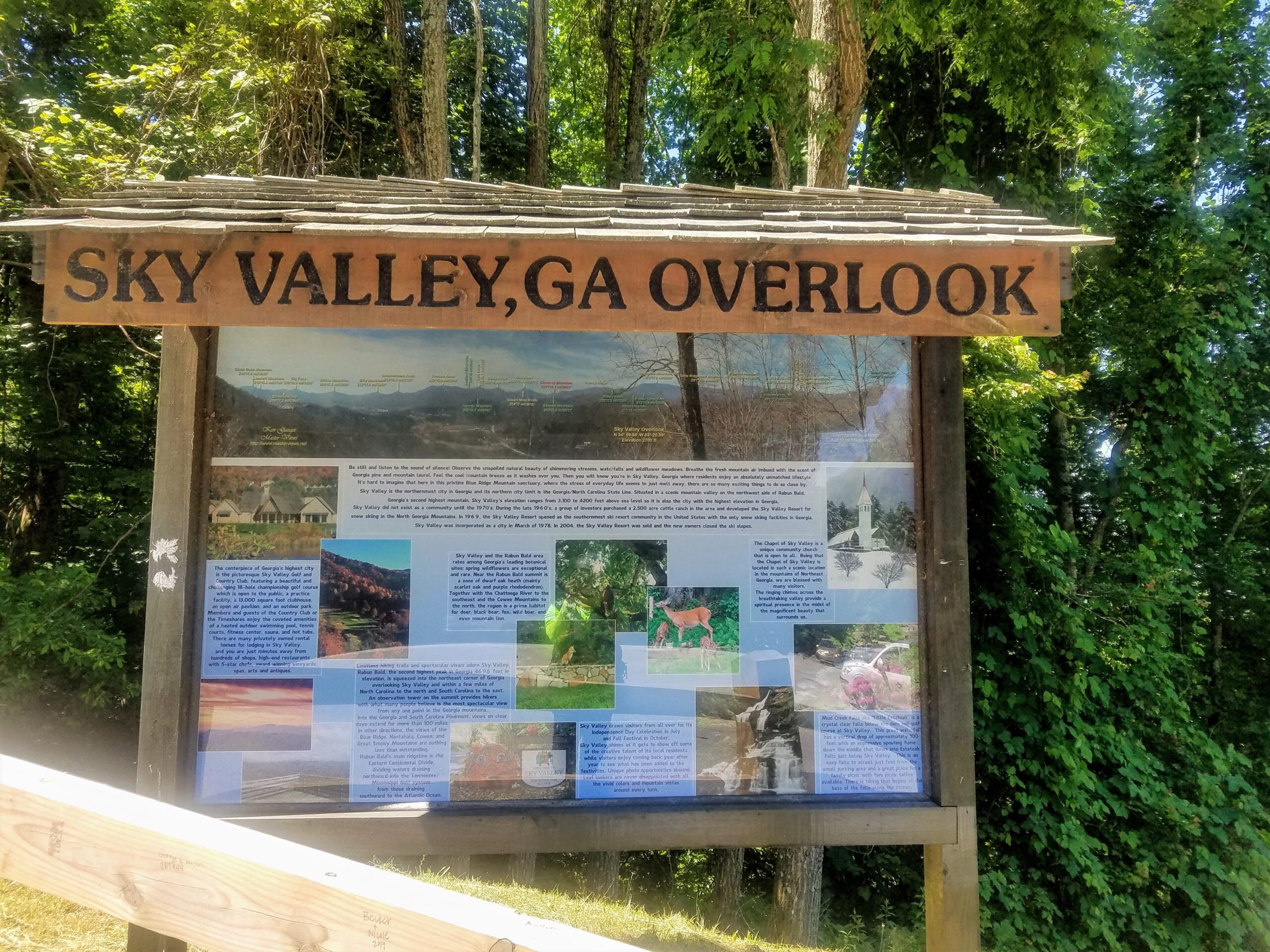 overlook sign