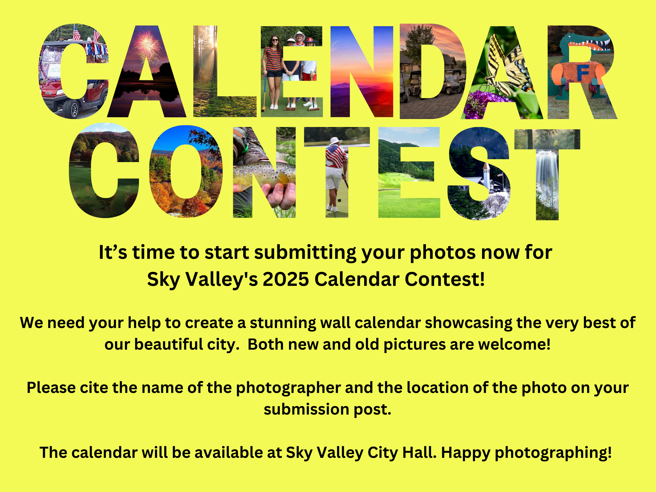 Calendar Contest 2025